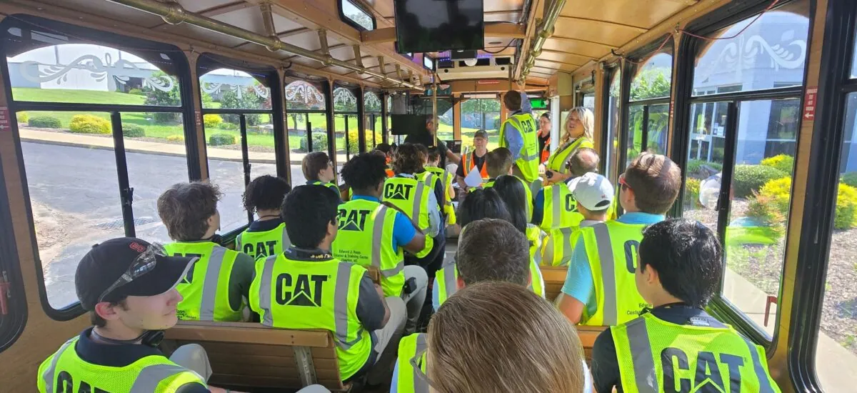 RuralWorks tour on trolley