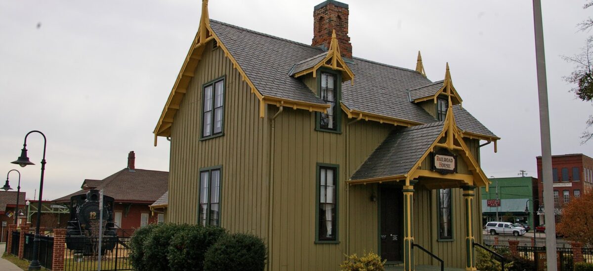 green railroad house